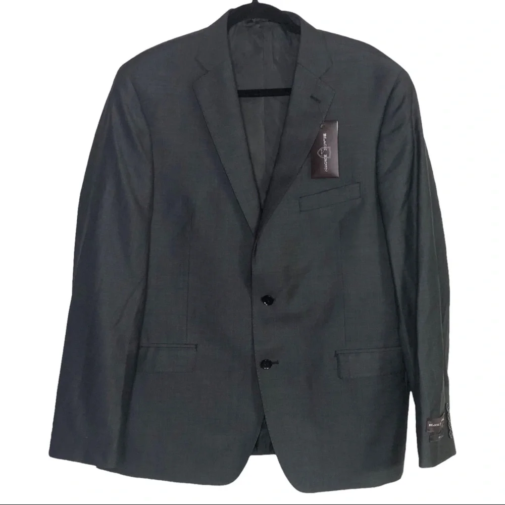 Black‎ Brown 1826 Zignone Super 120’s Gray Suit Jacket New With Tags